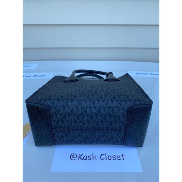 Michael Kors bag & wallet bundle mercer messanger medium & key chain card Black - Picture 8 of 12